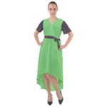 Cii (2) Flower Girl Front Wrap High Low Dress