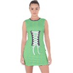 Cii (2) Flower Girl Lace Up Front Bodycon Dress