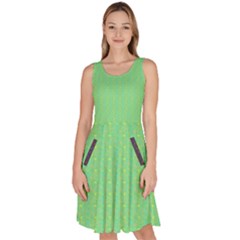 Knee Length Skater Dress With Pockets 
