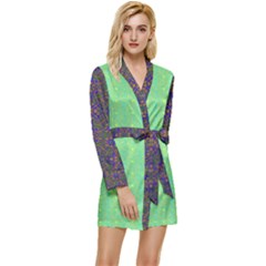 Long Sleeve Satin Robe 