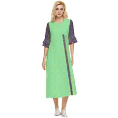 Double Cuff Midi Dress 