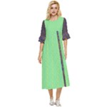 Cii (2) Flower Girl Double Cuff Midi Dress