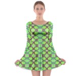 Nowwhat (2) Long Sleeve Skater Dress