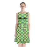 Nowwhat (2) Sleeveless Waist Tie Chiffon Dress