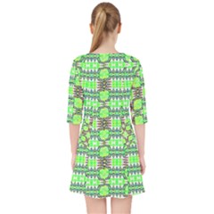 Quarter Sleeve Pocket Dress 