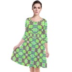 Nowwhat (2) Quarter Sleeve Waist Band Dress