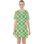 Nowwhat (2) Sixties Short Sleeve Mini Dress