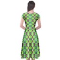 Cap Sleeve Wrap Front Dress 