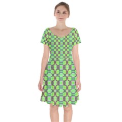 Short Sleeve Bardot Dress 