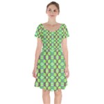 Nowwhat (2) Short Sleeve Bardot Dress