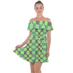 Nowwhat (2) Off Shoulder Velour Dress