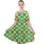 Nowwhat (2) Cut Out Shoulders Chiffon Dress