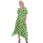Nowwhat (2) Cross Front Sharkbite Hem Maxi Dress