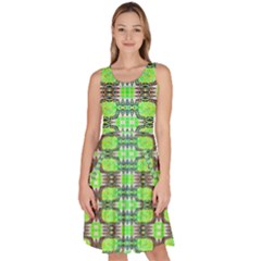 Knee Length Skater Dress With Pockets 