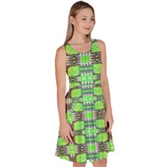 Knee Length Skater Dress With Pockets 