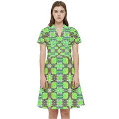 Short Sleeve Waist Detail Dress 