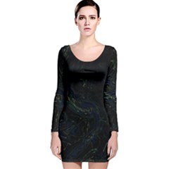 Long Sleeve Velvet Bodycon Dress 