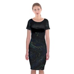 Classic Short Sleeve Midi Dress Front Classic Short Sleeve Midi Dress Front