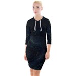 Justabit (2) Quarter Sleeve Hood Bodycon Dress