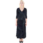 Justabit (2) Quarter Sleeve Wrap Maxi Dress