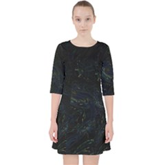 Quarter Sleeve Pocket Dress 