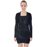 Justabit (2) V-neck Bodycon Long Sleeve Dress
