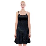 Justabit (2) Spaghetti Strap Velvet Dress