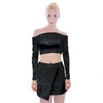 Justabit (2) Off Shoulder Top with Mini Skirt Set