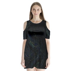 Justabit (2) Shoulder Cutout Velvet One Piece from ArtsNow.com