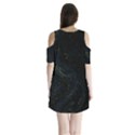 Shoulder Cutout Velvet One Piece 