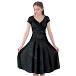 Justabit (2) Cap Sleeve Wrap Front Dress
