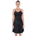 Ruffle Detail Chiffon Dress 