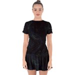 Justabit (2) Drop Hem Mini Chiffon Dress
