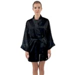 Justabit (2) Long Sleeve Satin Kimono