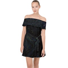 Off Shoulder Chiffon Dress 