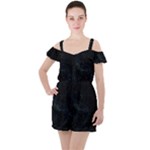 Justabit (2) Ruffle Cut Out Chiffon Playsuit