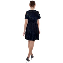 Short Sleeve Shoulder Cut Out Dress  