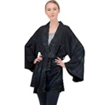 Justabit (2) Long Sleeve Velvet Kimono 