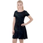Justabit (2) Cap Sleeve Velour Dress 