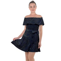 Off Shoulder Velour Dress 