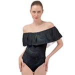 Justabit (2) Off Shoulder Velour Bodysuit 