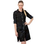 Justabit (2) Long Sleeve Mini Shirt Dress