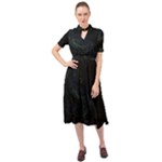 Justabit (2) Keyhole Neckline Chiffon Dress
