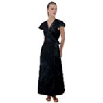 Justabit (2) Flutter Sleeve Maxi Dress