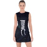 Justabit (2) Lace Up Front Bodycon Dress