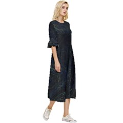 Double Cuff Midi Dress 