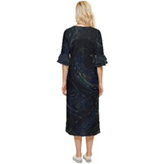 Double Cuff Midi Dress 