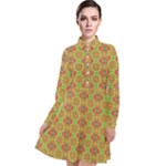 Serious (2) Long Sleeve Chiffon Shirt Dress