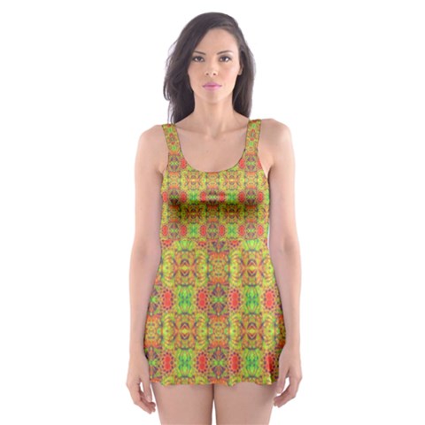 Serious (2) Skater Dress Swimsuit from ArtsNow.com