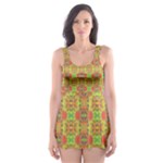 Serious (2) Skater Dress Swimsuit